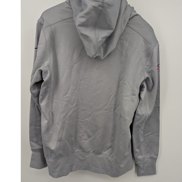 EUC Nike New England Patriots NFL Grey Hoodie Sweatshirt Size Small - Picture 2 of 7